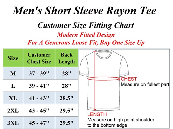 6Pk Mens S/S Fashion Rayon Tees