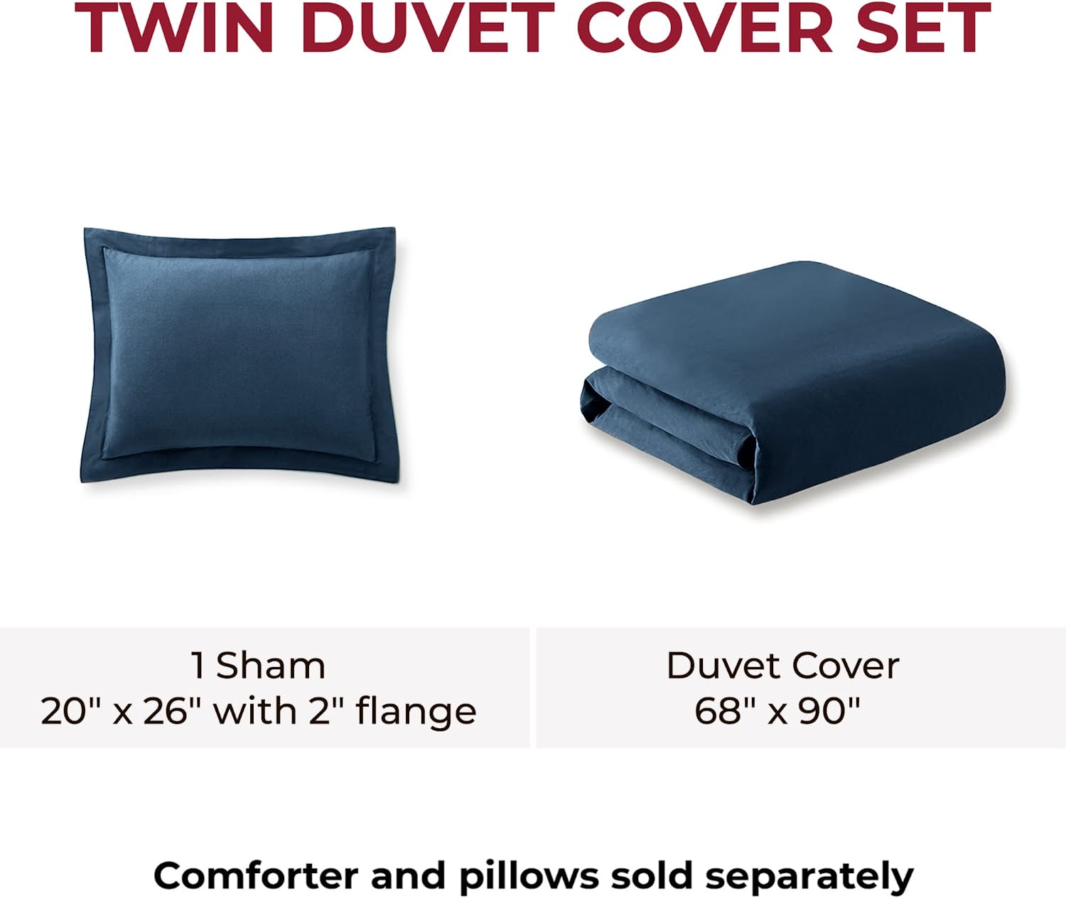 Cotton Flannel 3-Piece Duvet Cover Set - Gallery 18