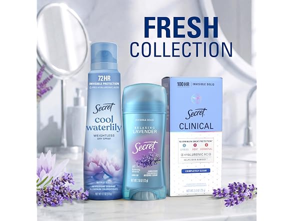 Secret Lavender Deodorant 2.6 oz 3 Pack
