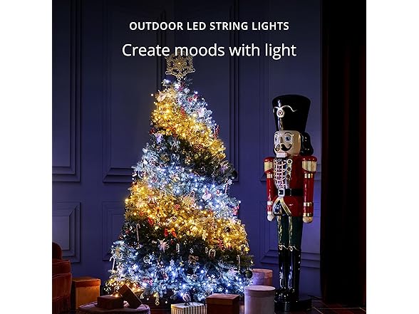 Twinkly Strings 250 White LED, Light String Outdoor Indoor