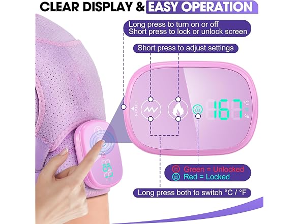 DeMoce Cordless Shoulder Heating Pad