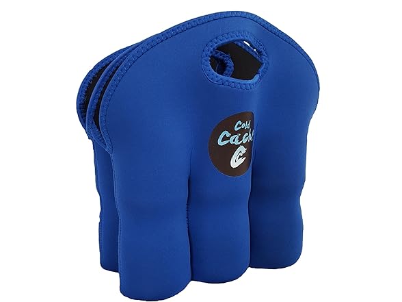 Cold Cache Bottle Can Cooler Insulated 6 Pack Tote
