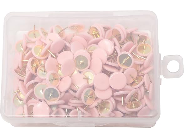 VAPKER 200 PCS Thumb Tacks Candy Pink