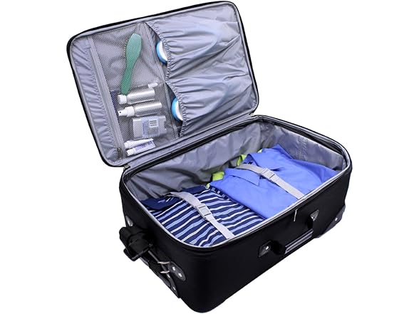U.S. Traveler New Yorker Lightweight Rolling Luggage, Gray, 3PC Set