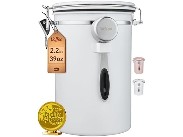 Veken Coffee Canister with Window