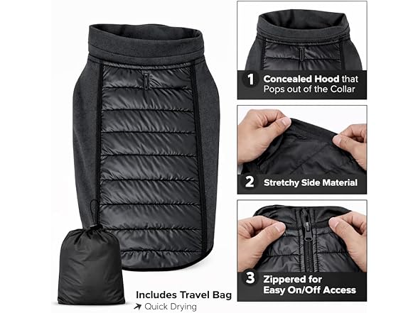 Pet Life ® Apex Light Stretch Dog Coat