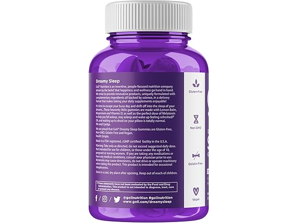 Goli 5 Bottles of Sleep Gummies