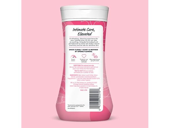 Summers Eve Sheer Floral Wash 9oz