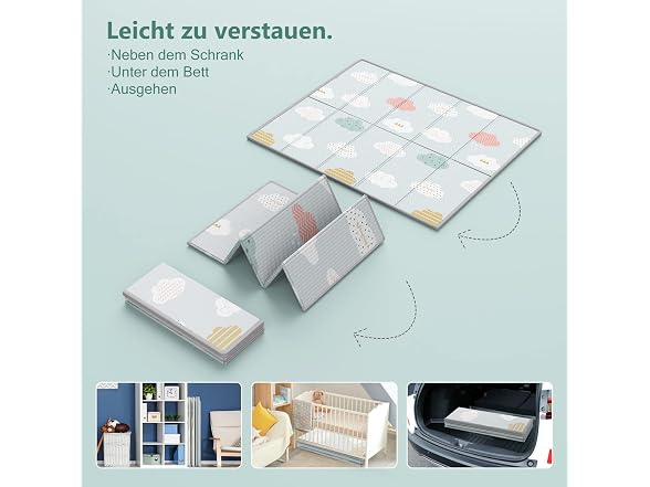 UANLAUO Foldable Baby Play Mat