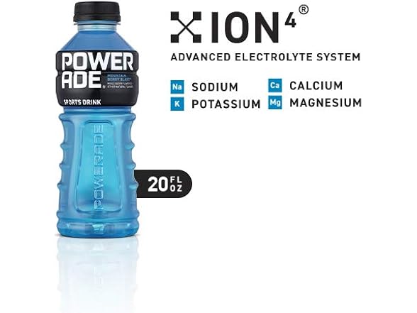 POWERADE Mountain Berry Blast, 20 fl oz, 8 Pack