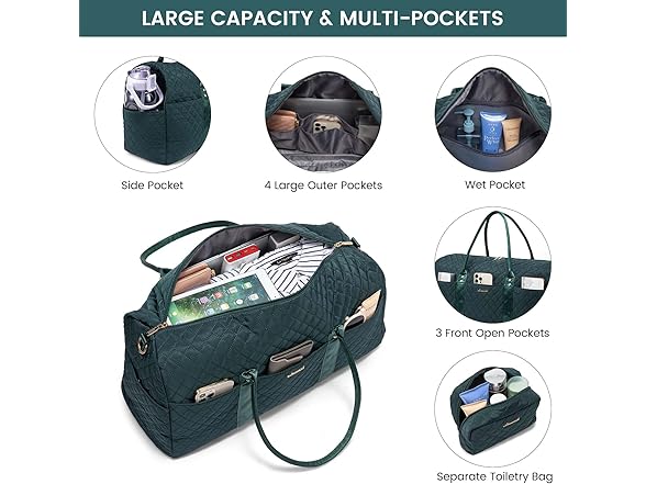 Travel Duffle Bag With Toiletry Bag