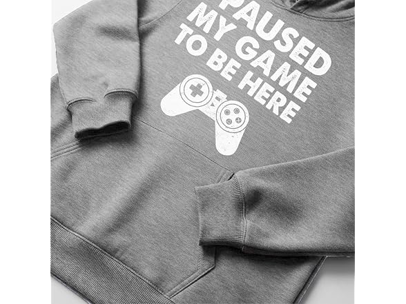 Tstars (L) I Paused My Game Be Here Funny Hoodie