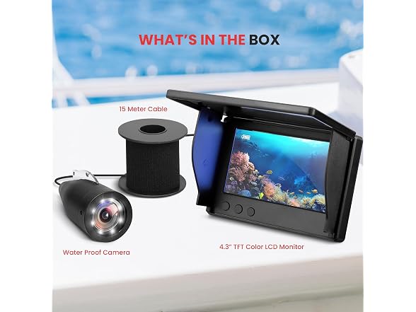 Pyle 4.3in Portable Fishing Camera Monitor