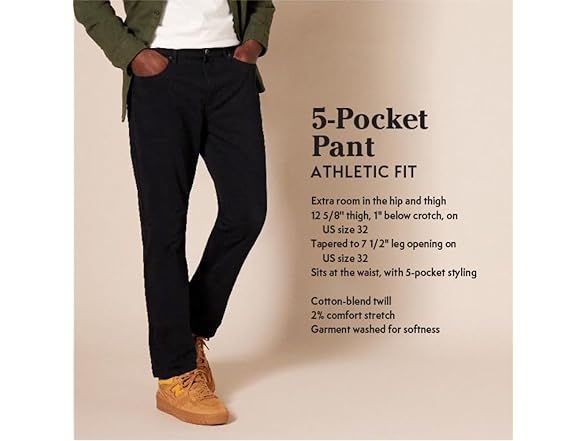 Amazon Essentials Men (32W x 29L) 5-pocket Pant