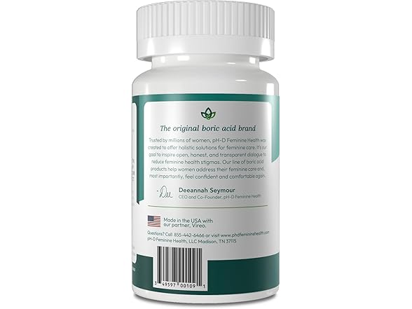 pH-D Boric Acid Suppositories 600mg 12ct - Gallery 8