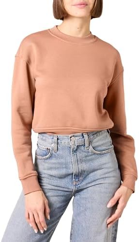 Amazon Essentials Women's Cropped Drop Shoulder Sweatshirt