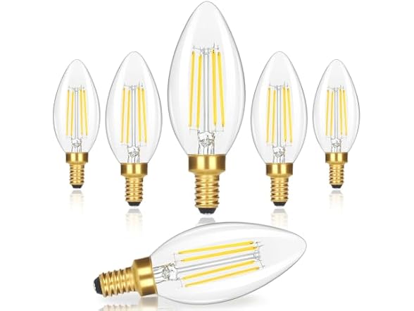 GoBright B0GXDYYFJR E12 Candelabra LED Light Bulbs