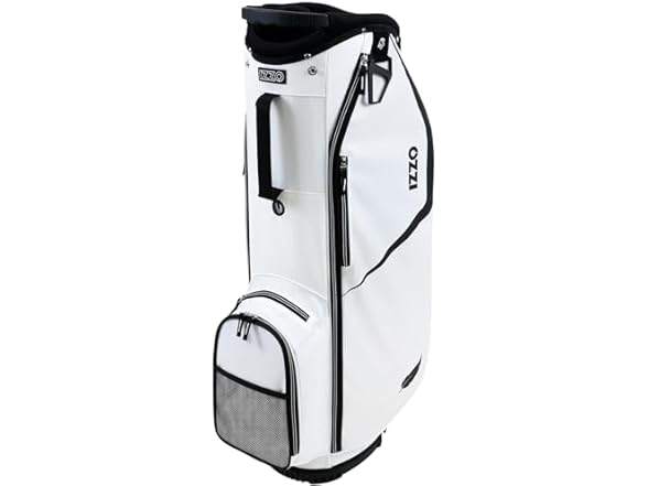 Izzo Ultra Lite Golf Bag, Cart Bag (White) (Open Box)