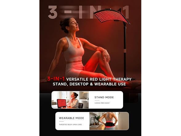 Red Light Therapy Lamp, 3 Ways To Use