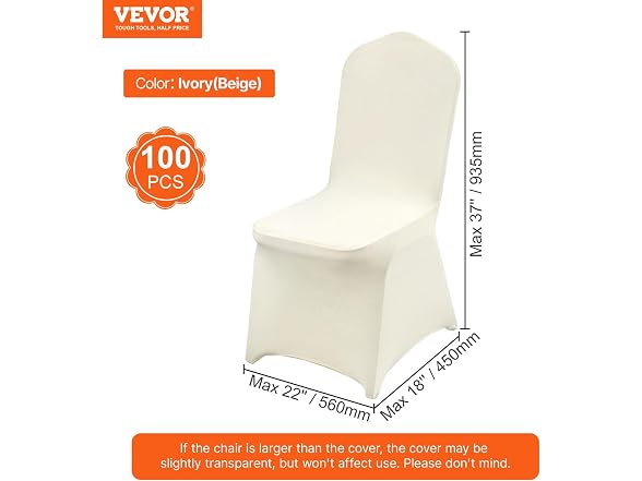 Stretch Spandex Folding Chair Covers 100PCS