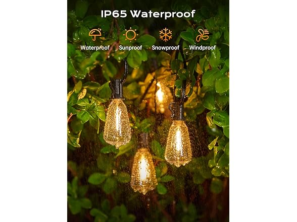 Minetom 152FT Outdoor String Lights with Remote