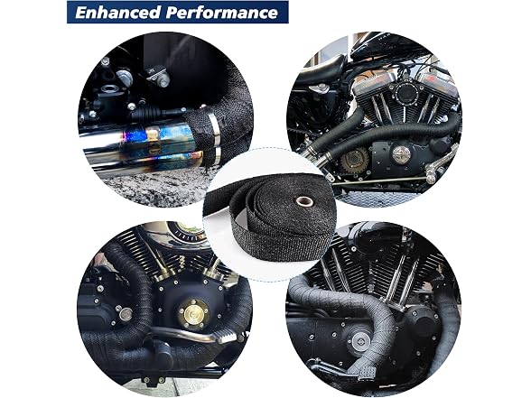 PANDURE Exhaust Heat Wrap Roll for Motorcycle Auto