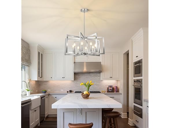 Bairth B0FM319F5X Brushed Nickel Kitchen Chandelier