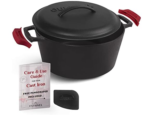 Cuisinel Cast Iron Dutch Oven - 5-Quart
