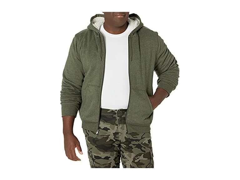 Amazon Essentials Men Sherpa-Lined Full-Zip Hoodie - Gallery 8