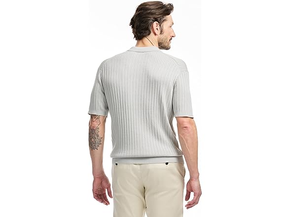 SAKS Fifth Avenue Mens SS Vertical Texture Rib Sweater
