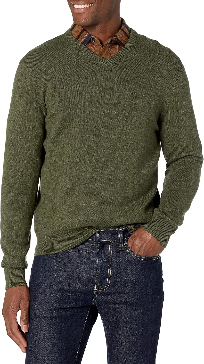 Amazon Essentials Men Cotton V-neck Pullover - Gallery 18