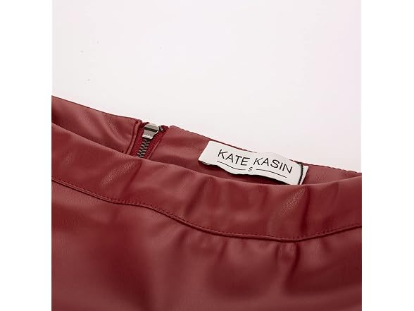 Kate Kasin Women (XL) Leather Skirts Midi Skirts