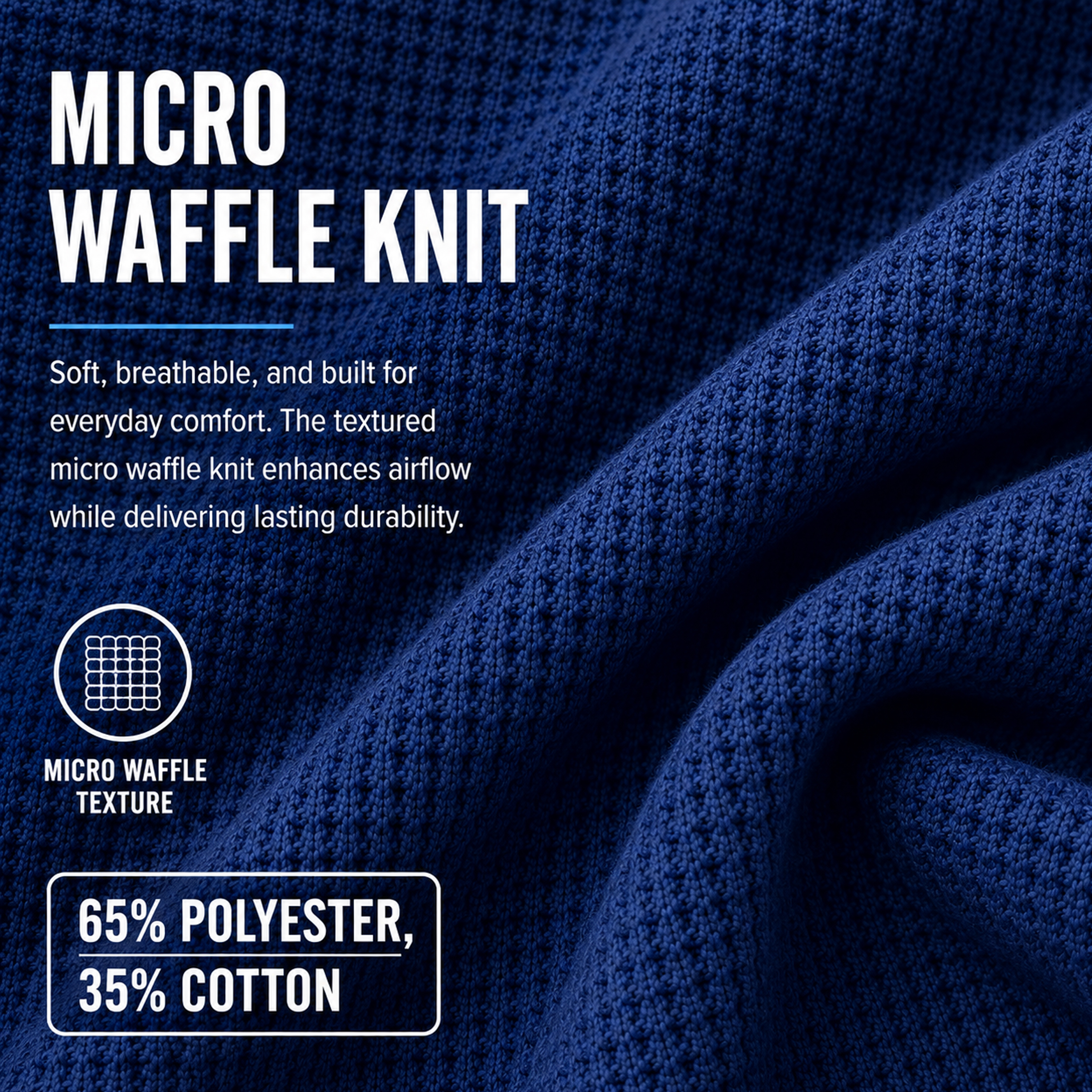5Pk Mens Micro Waffle Tank Top - Gallery 11