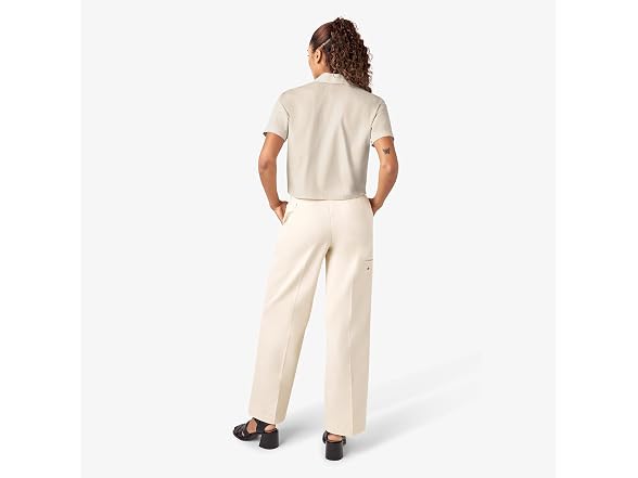 Dickies Women's (XL) WORK SHIRT CROPPED SS W