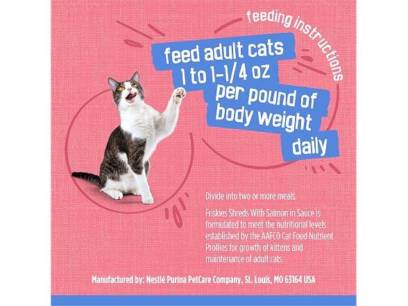 24PK Purina Friskies Shreds With Salmon in Sa