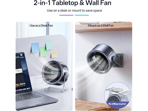 Coolhill USB Desk Fan 100-Speed Quiet - Gallery 4