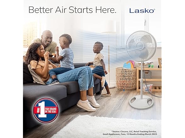Lasko 2520 16 Inch 3-Speed Quiet Adjust
