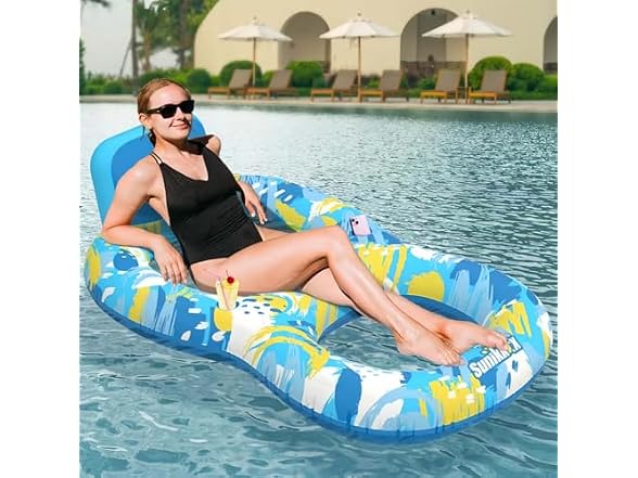 Sunikko X W0568 Inflatable Pool Floats Adult Blue