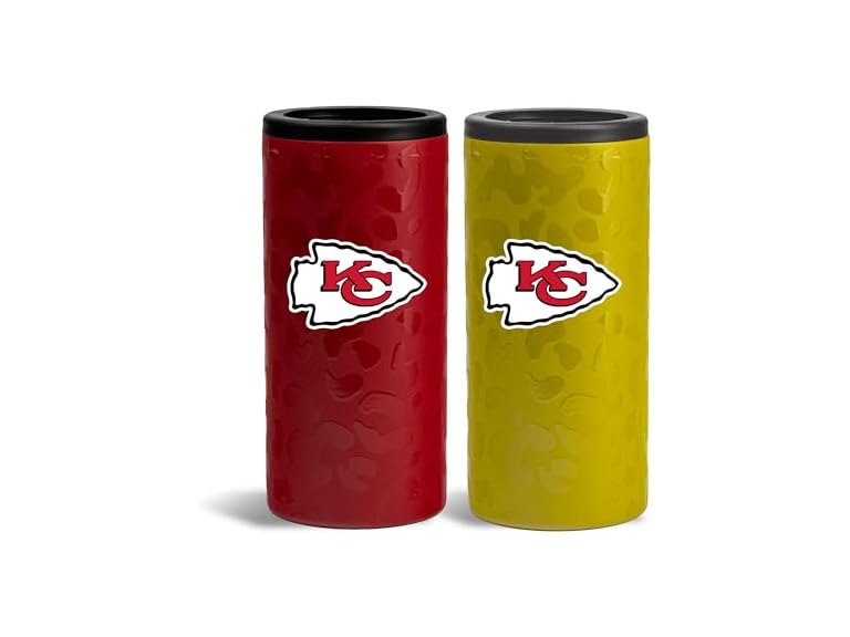 CHIEFS Leopard Can Coolers 2pk