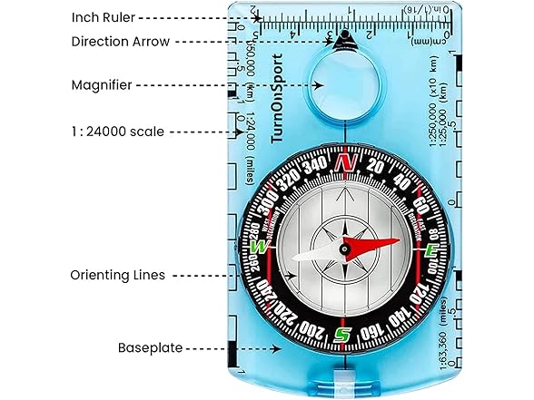 Professional Waterproofing Camping Compass