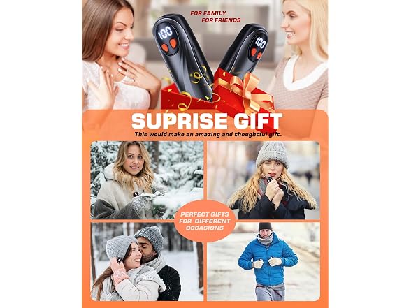 Hand Warmers Rechargeable 2PK