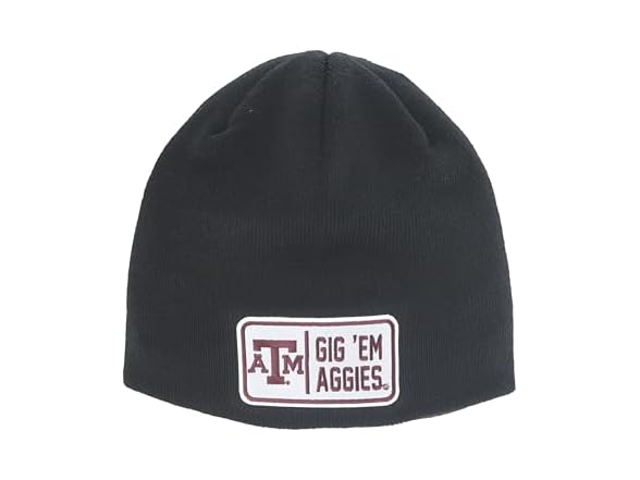 AGGIES Beanie Edge Patch Defer Black
