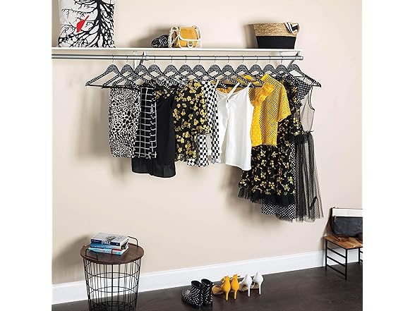 ZOBER Wooden Polka Dot Hangers 10Pk