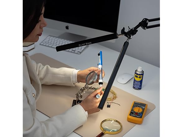 Glint Edge Double Head LED Desk Lamp