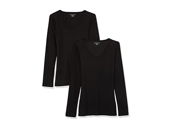 Amazon Essentials Women Slim-Fit Long Knit Shirts - Gallery 2