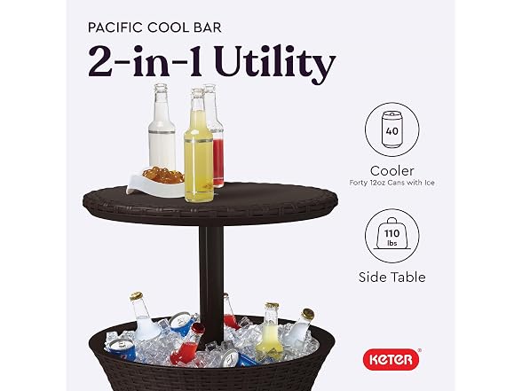 Keter Keter Pacific Cool Bar Outdoor Patio