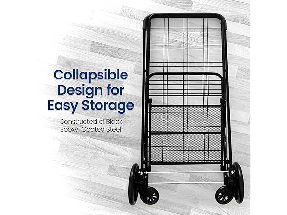 SereneLife XL Folding Utility Cart
