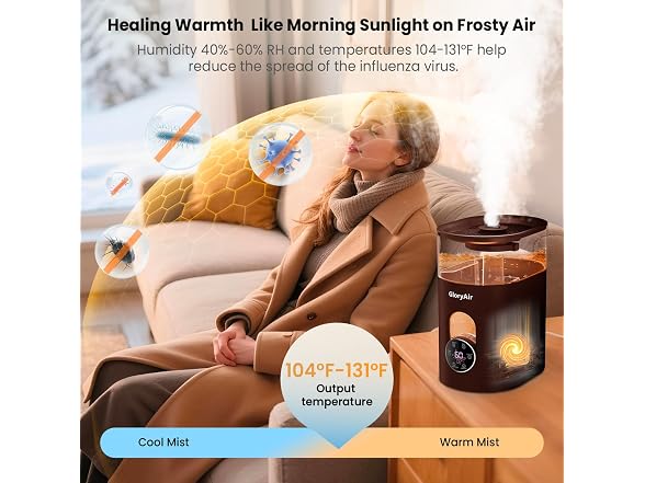 GloryAir 6L Warm & Cool Mist Humidifier