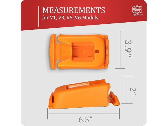 Borner Mandoline Docking Station Orange