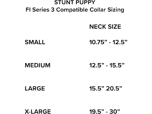 Stunt Puppy Dog Collar, Fi Series 3 and 3+ R